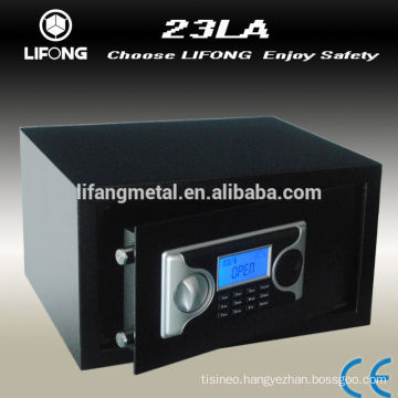 Hotel digital safe locker with LCD time display